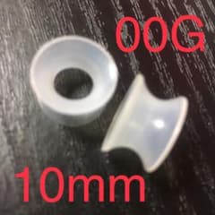 シリコントンネルピアス クリア 00Gのサムネイル