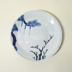 中国 明末清初 古染付 松図 皿 骨董品 アンティーク - メルカリ