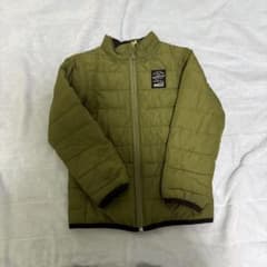 キッズ オリーブグリーン キルティングジャケット 100cmのサムネイル