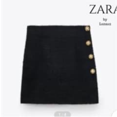 ZARA コントラストミニスカート XSのサムネイル