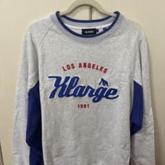 XLARGE スウェット トレーナー グレー ブルー Lのサムネイル