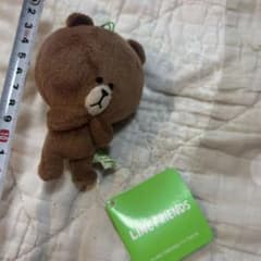 LINE FRIENDS ブラウン ぬいぐるみ マスコット キーホルダーのサムネイル