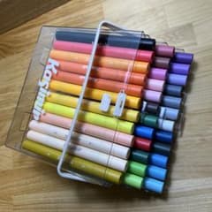 アクリルマーカー 36本セット 透明ケース付き - メルカリ