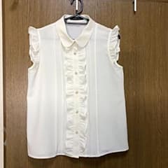 ノースリーブシャツ ブラウス 量産 オタク フリル 白 ホワイト アベイルのサムネイル