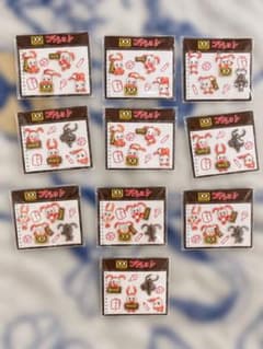 コラショ meiji 100周年 アクリルピンバッジ 10個セットのサムネイル