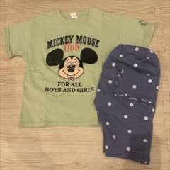 Mitch Key Mouse T-shirt (short-sleeved) size 110 and shorts size 100