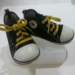 【まほまほ様専用】CONVERSE オールスター☆ハイカット14cm ブラックのサムネイル