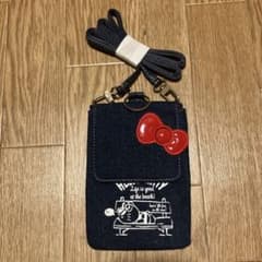 キティ デニム ポシェット　ショルダーポーチ　スマホケースのサムネイル