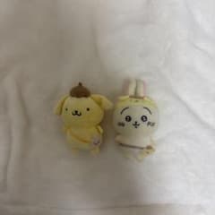 ちいかわ サンリオ コラボ ペア ブローチ マスコット うさぎポムポム