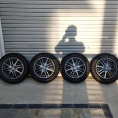 ブリジストンVRX 155/65-14 ダイハツ純正ホイール　ガンメタ塗装のサムネイル