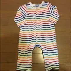 ♡ミキハウス ボーダー ロンパース80♡のサムネイル