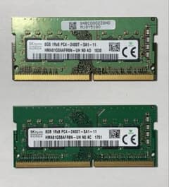 ノート用☆SK hynix ☆DDR4- 2400T☆8GB ×2枚☆計16GB - メルカリ