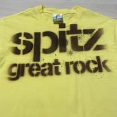 spitz スピッツ 三日月ロック “great rock” Tシャツ イエロー - メルカリ