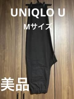 UNIQLO Uブラッシュドジャージーワイドパンツ　ダークブラウン　M sizeのサムネイル