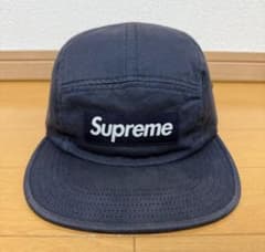 supremeキャップ　ネイビーのサムネイル