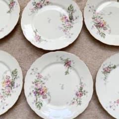 リモージュ 花柄お皿6枚セット 約22cm - メルカリ