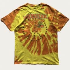 00's Wood Stock tie dye S/S T shirt 古着