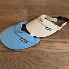 TEVA サンバイザー ブルー ベージュ 2色セット80sロングビル