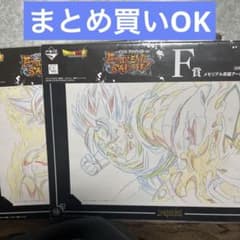 드래곤 볼 EXTREME SAIYAN F상 원화 아트 미개봉 2장