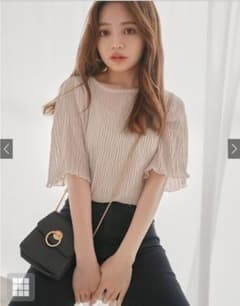 GRL キャミソール付き波プリーツプルオーバー[fo1455]のサムネイル