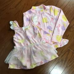 【ひなドラさん専用】プリンセス水着 ラッシュガード 110のサムネイル