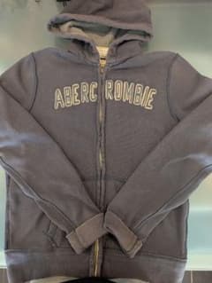 Abercrombie & Fitch ジップアップパーカー ネイビー XLのサムネイル