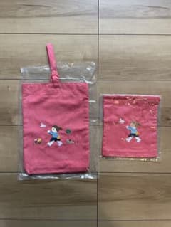 【専用です】ファミリア 上靴入れ コップ巾着 2点セット 赤のサムネイル