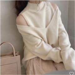 RiLi ハイネックレイヤードトップスのサムネイル