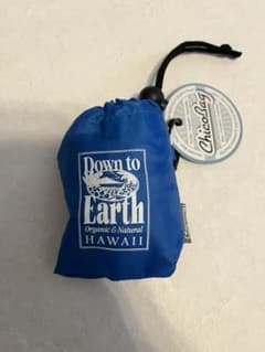 ★新品★ダウントゥアース エコバッグ 水色のサムネイル