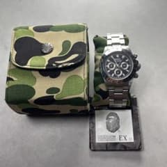 A BATHING APE BAPEX 2004年 モデル デイトナ 黒文字盤 - メルカリ