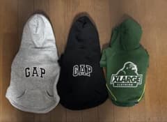 GAP XLARGE 犬用フード付きパーカー 3点セットのサムネイル