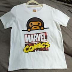 a bathing ape✕MARVELコラボTシャツ　袋付きのサムネイル