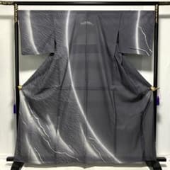 D836 夏着物 訪問着 紗羅しだれ 正絹 着物 しつけ糸付き未使用極美品