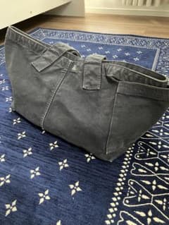 【希少/日本製】45rpm キャンバス トートバッグ 製品染め ブラックのサムネイル