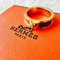 ✨極美品✨HERMES エルメス リング アテナ シンプル スタッズ タグ付き 