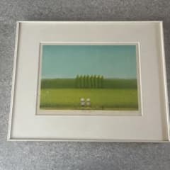 府川誠　緑の地ひとやすみ　絵画 府川誠 緑の地ひとやすみ 絵画 - メルカリ