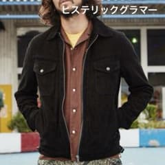 ヒステリックグラマー シープスエード ジャケット Mサイズ ブラック 美 