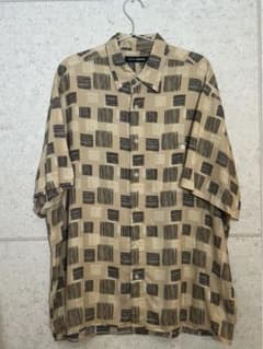 90s 00s JOHN HENRY 総柄 レーヨンシャツ Lのサムネイル