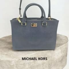 MICHAEL KORS 2WAY バッグ ネイビー 美品