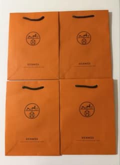 HERMES ショッパー 中サイズ 4枚セット - メルカリ