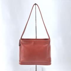 COACH ブリーカー レッド ショルダーバッグ レザーのサムネイル