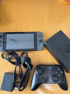 Nintendo Switch 本体 グレー HORIコントローラー付のサムネイル