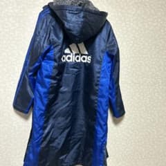 adidas ベンチコート 150サイズ 青のサムネイル