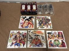 ONE PIECE 名場面色紙　クリアボトル　セットのサムネイル