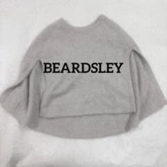 美品 BEARDSLEY ビアズリー ファーニットポンチョ フォックスカシミヤ