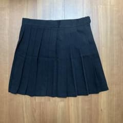 プリーツミニスカート　黒のサムネイル