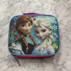 아나운서와 눈의 여왕 런치 백 보냉 백 핑크 보라색 반짝이 Frozen