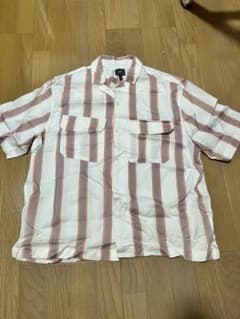 H&M ストライプ柄 半袖シャツ XLサイズのサムネイル