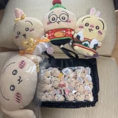 토끼 봉제 인형 마스코트 통 가방 세트
