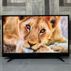 全国送料込❣️マクスゼン43型4K液晶テレビWチューナーHDMI×4 外付HDD